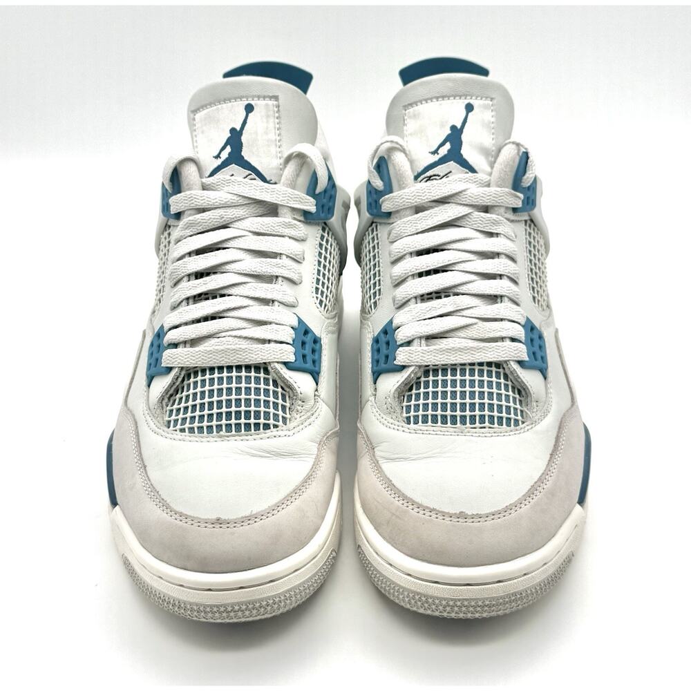 Air Jordan 4 Retro 2024 Military Blue And White Preowned Good Condition - Picture 3 of 10